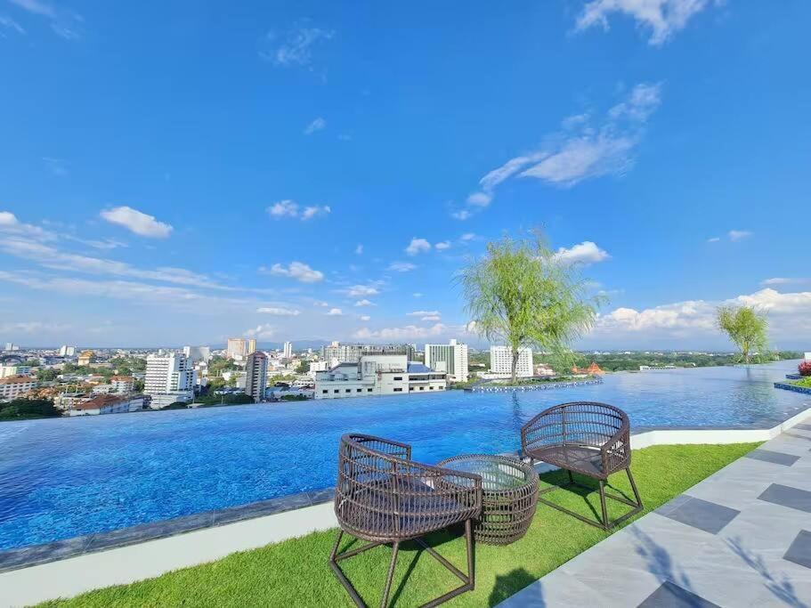 Astra Sky River High Floor,3 Bedrooms 97㎡ 山景房带浴缸 Chiang Mai Buitenkant foto